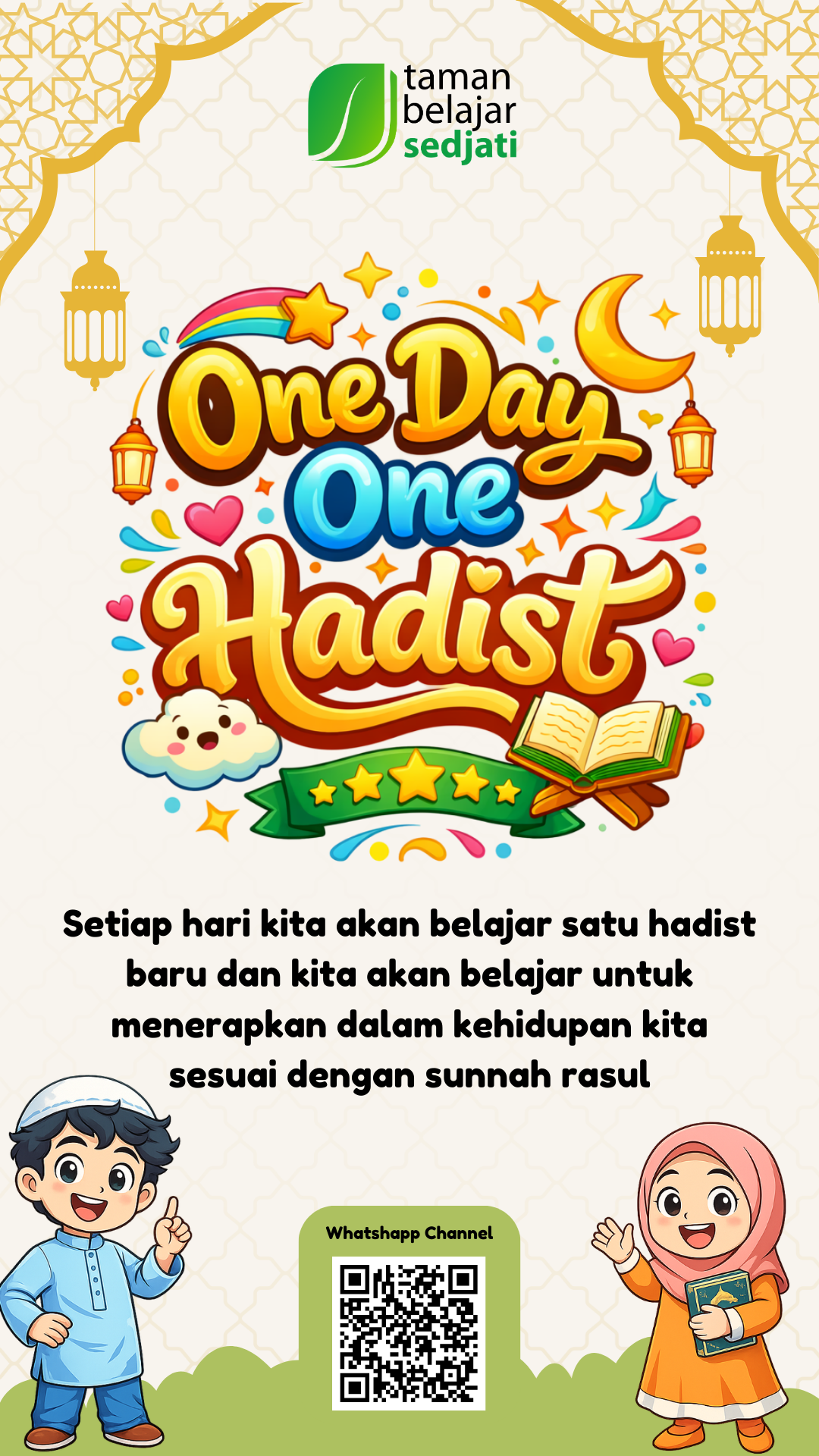 Taman Belajar Sedjati Luncurkan Program “One Day One Hadist” Selama Ramadhan